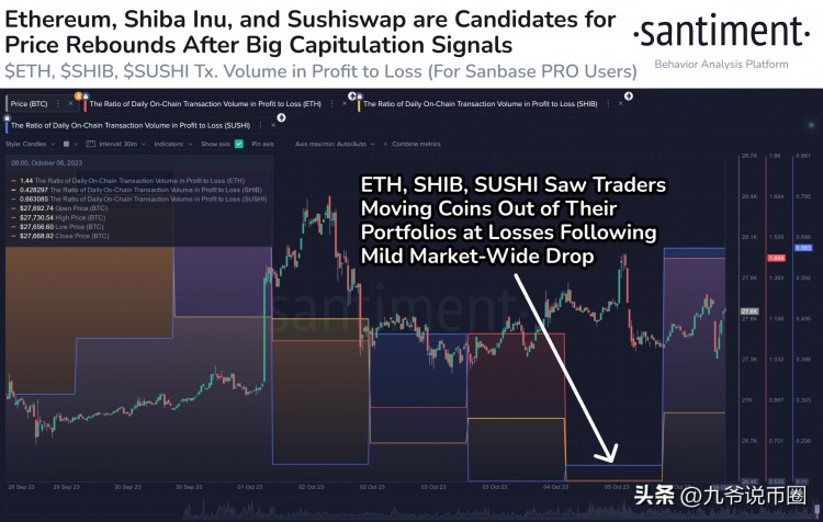 鏈上分析揭示：短期反彈機會或將降臨以太坊和這兩種山寨幣！