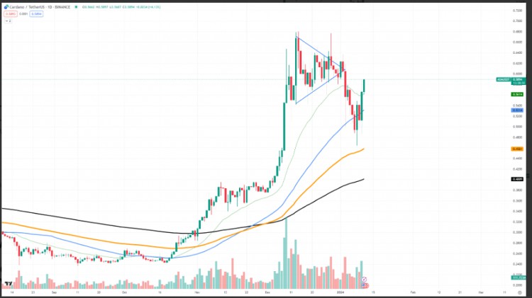 卡爾達諾 ADA 0.6美元關鍵價格將被突破 下一步是什麼
