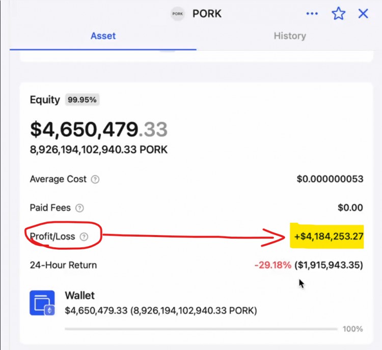 48小時內這個加密錢包從3ETH漲至4778901美元