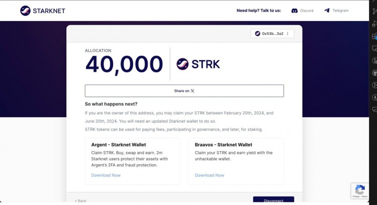 大四學生獲得47000個STRK空投互動了10個月