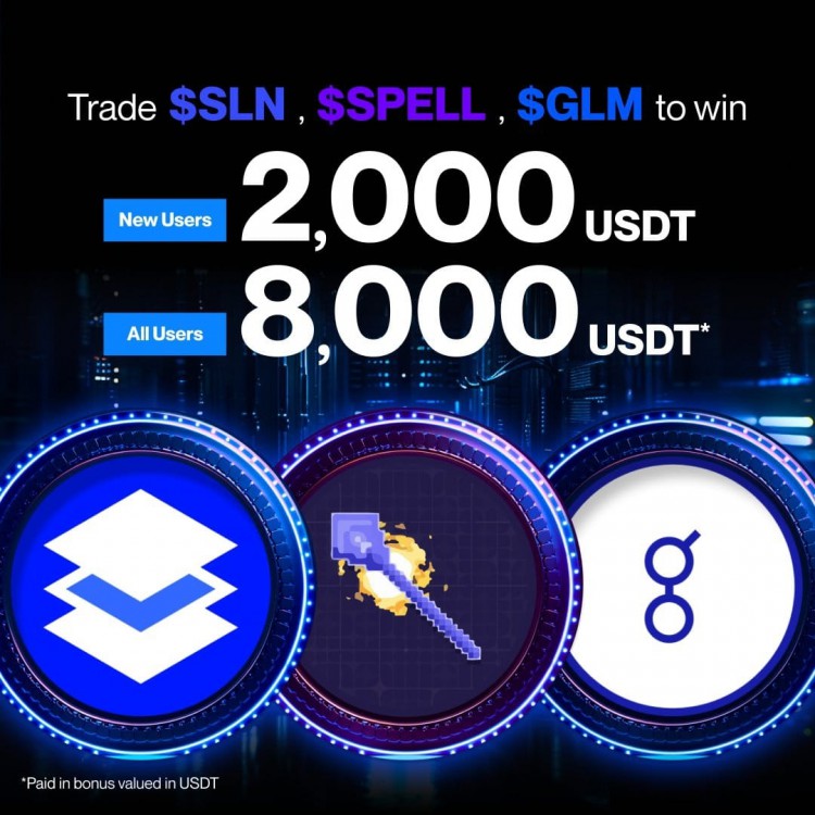 交易#SLN #SPELL #GLM 贏取 10,000 USDT 獎金