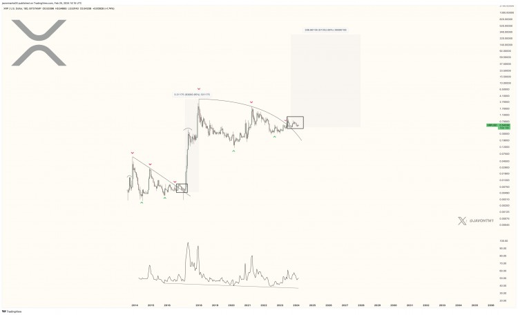 XRP價格飆升分析師預測將突破200美元