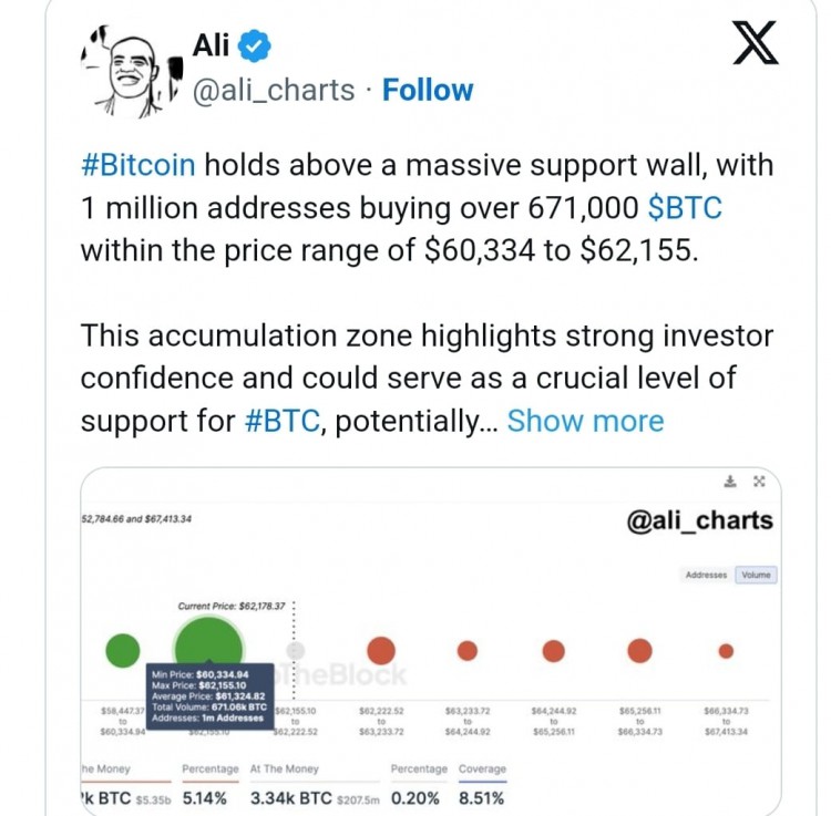 比特幣形成強大支撐牆