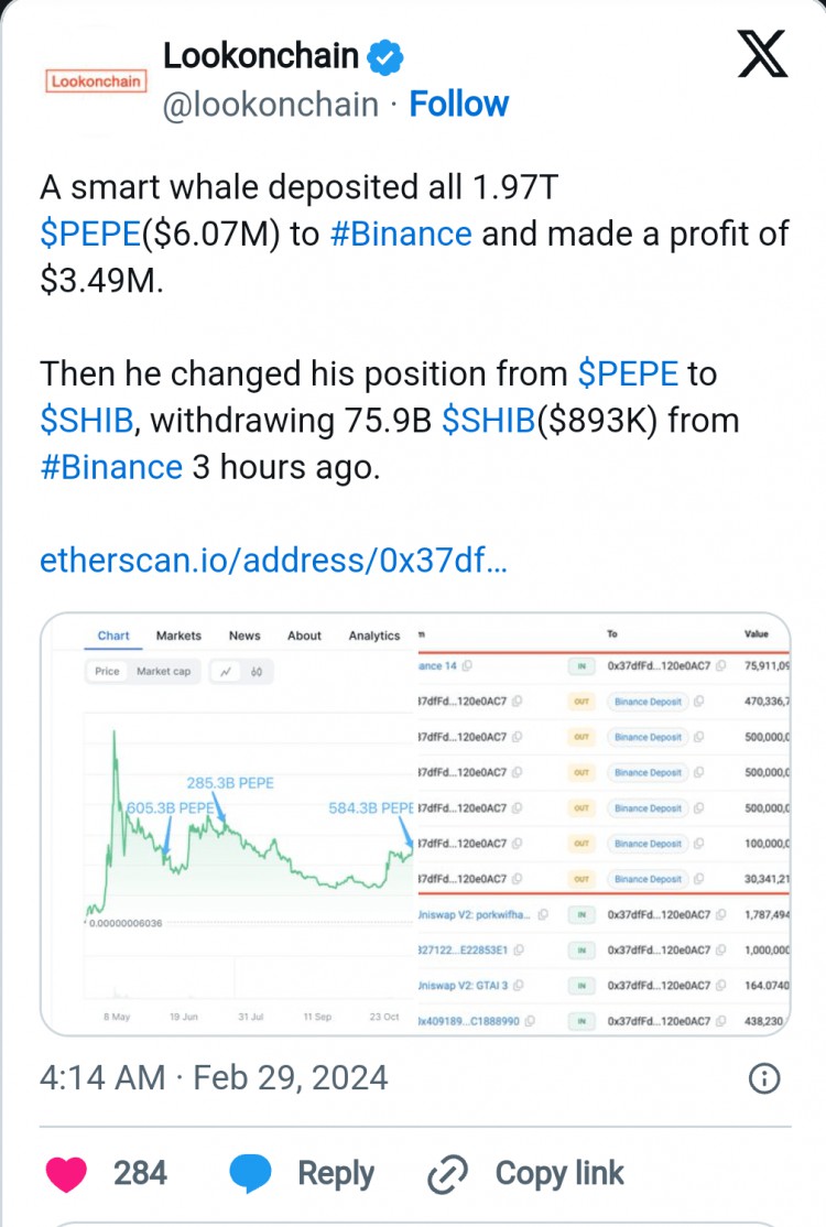 佩佩幣 PEPE: 價格飆升 260% 持續上漲的動力來源？